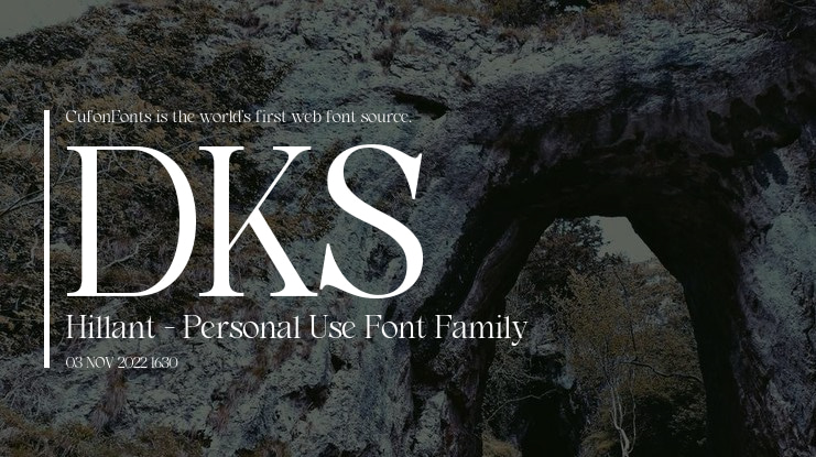 DKS Hillant - Personal Use Font
