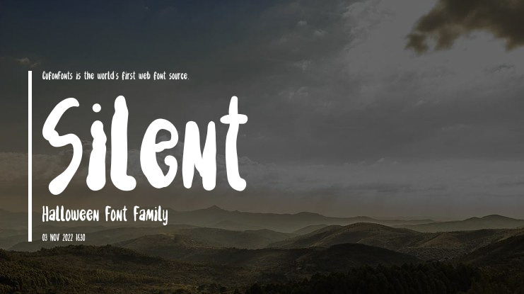 Silent Halloween Font