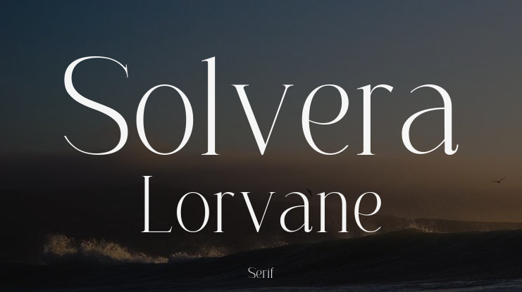 Solvera Lorvane Font