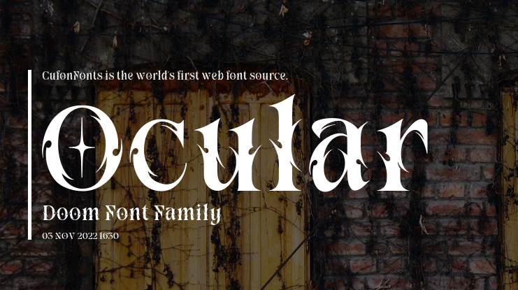 Ocular Doom Font
