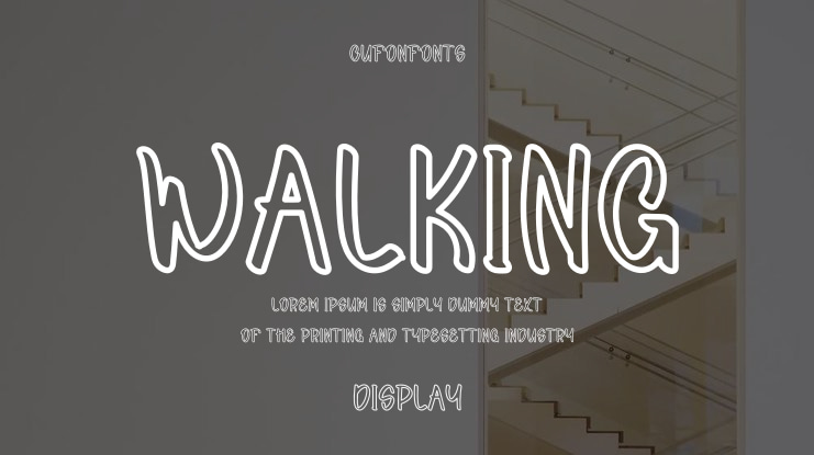 Walking Font