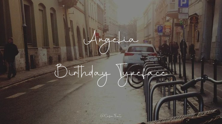 Angelia Birthday Font