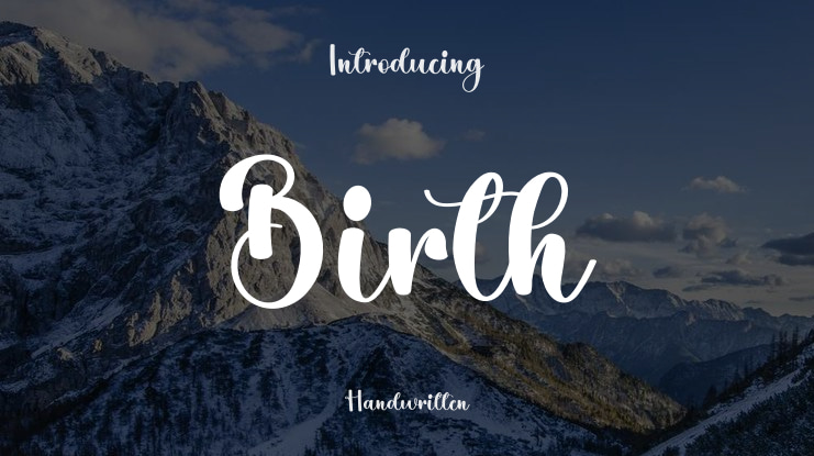 Birth Font