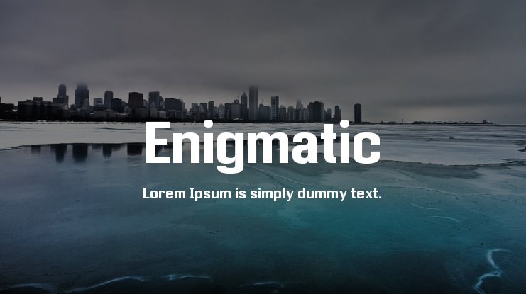 Enigmatic Font Family