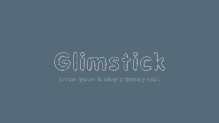 Glimstick Font