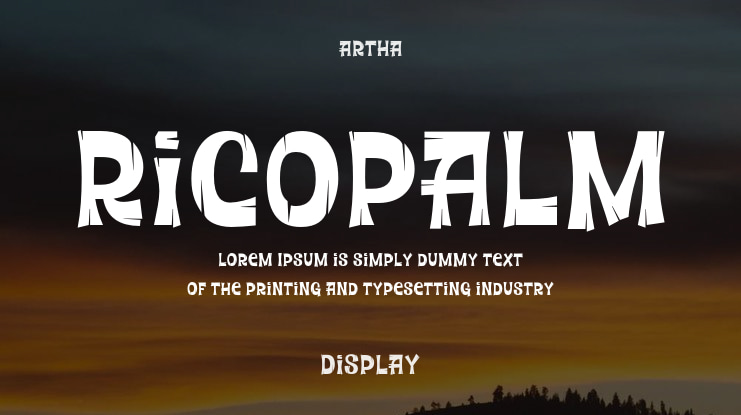 Ricopalm Font Family