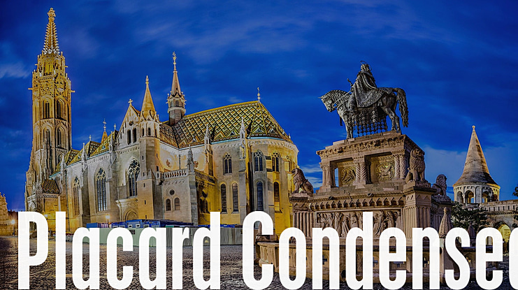 Placard Condensed Font