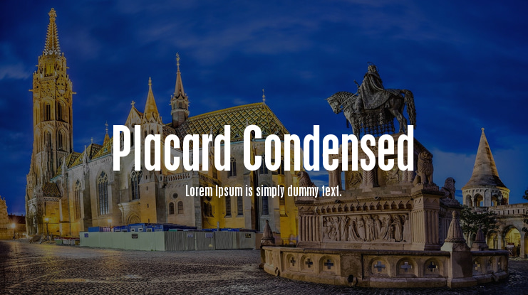 Placard Condensed Font