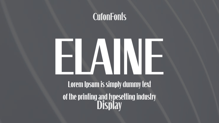 ELAINE Font