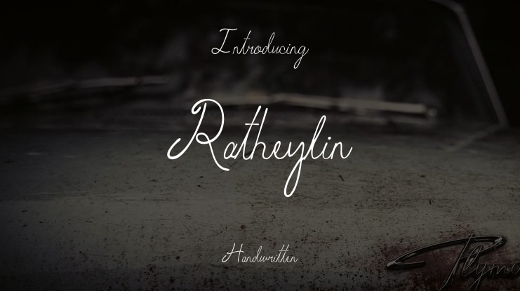 Ratheylin Font