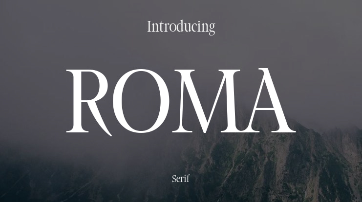 ROMA Font