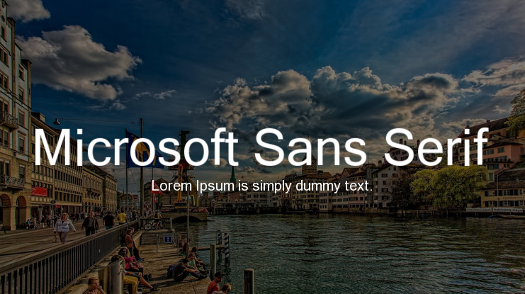 Microsoft Sans Serif Font Family