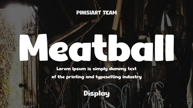 Meatball Font