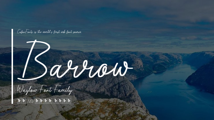 Barrow Waylow Font