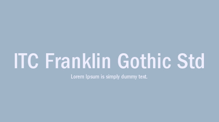 franklin gothic font free for mac