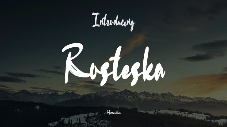 Rosteska Font