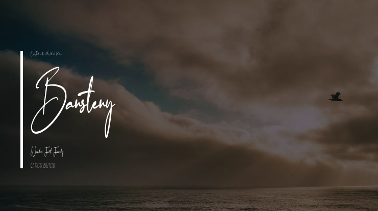 Bansteny Wissdom Font