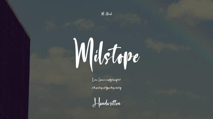 Milstope Font