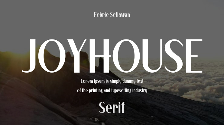 JOYHOUSE Font