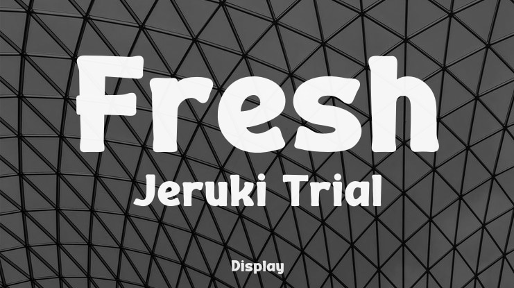 Fresh Jeruki Trial Font