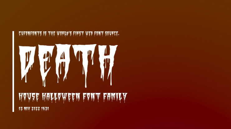 Death House Halloween Font