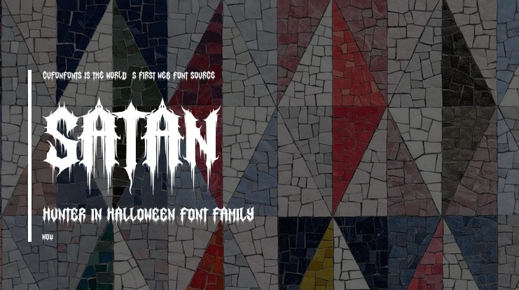 Satan Hunter in Halloween Font