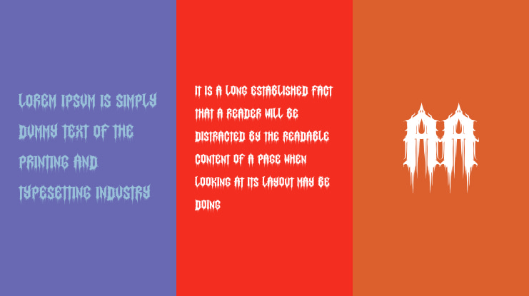 Satan Hunter in Halloween Font