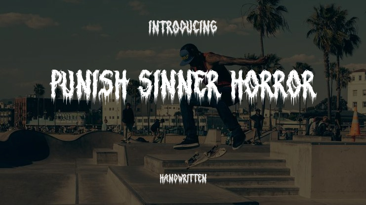 Punish Sinner Horror Font