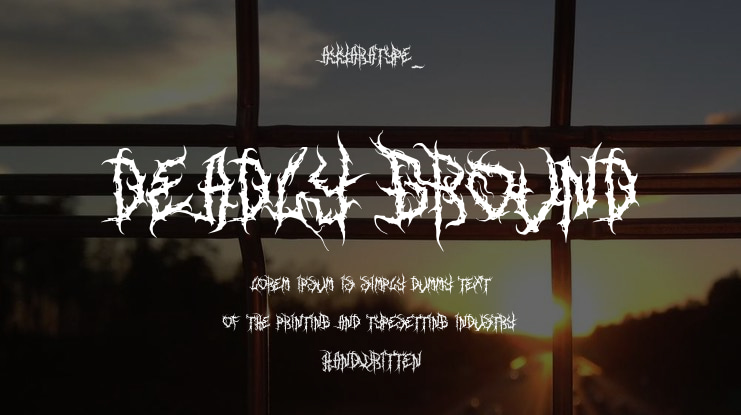 DEADLY GROUND Font