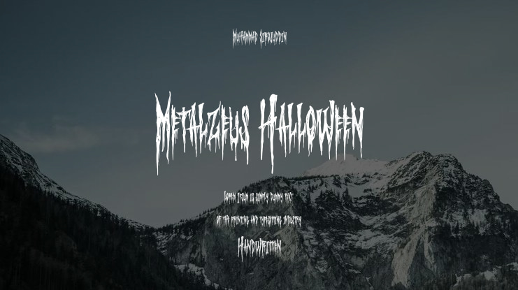 Metalzeus Halloween Font