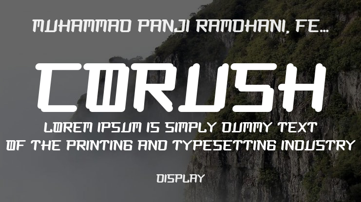 Corush Font