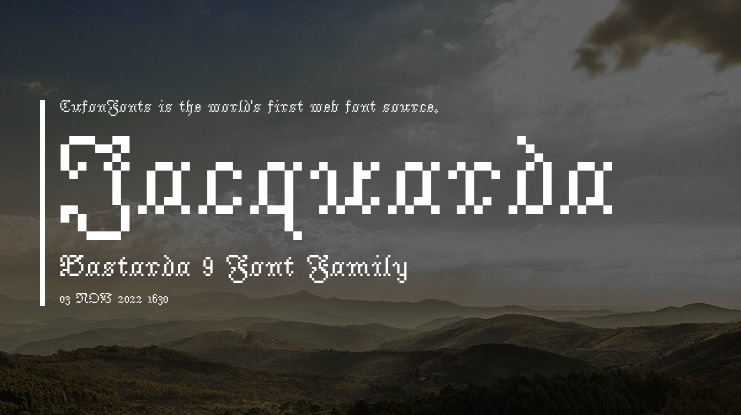 Jacquarda Bastarda 9 Font Family