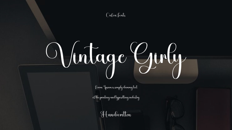 Vintage Girly Font
