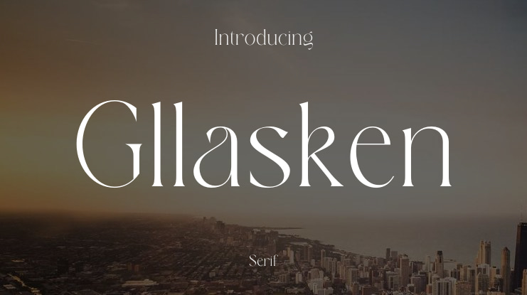 Gllasken Font