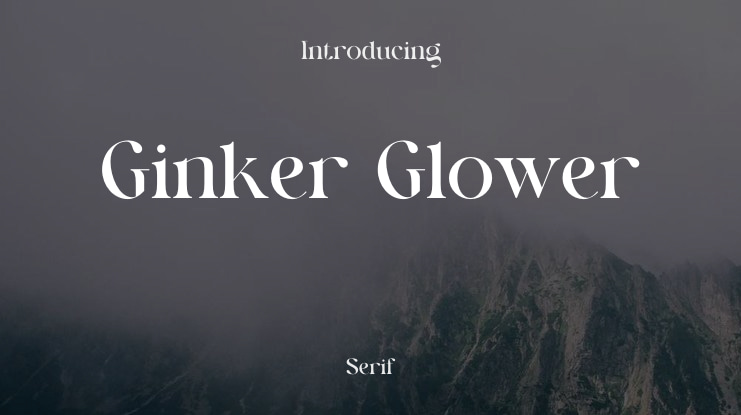 Ginker Glower Font