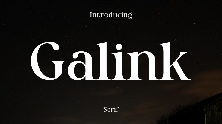 Galink Font