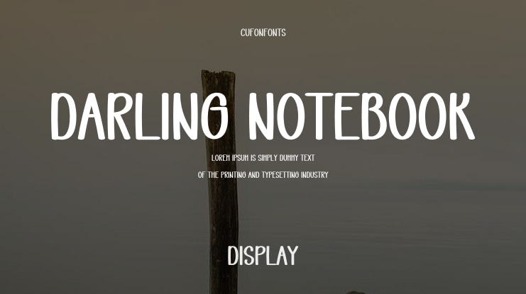 Darling Notebook Font
