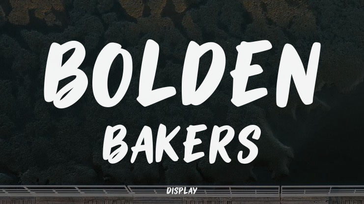Bolden Bakers Font
