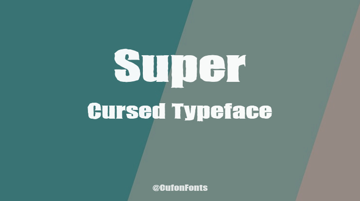 Super Cursed Font