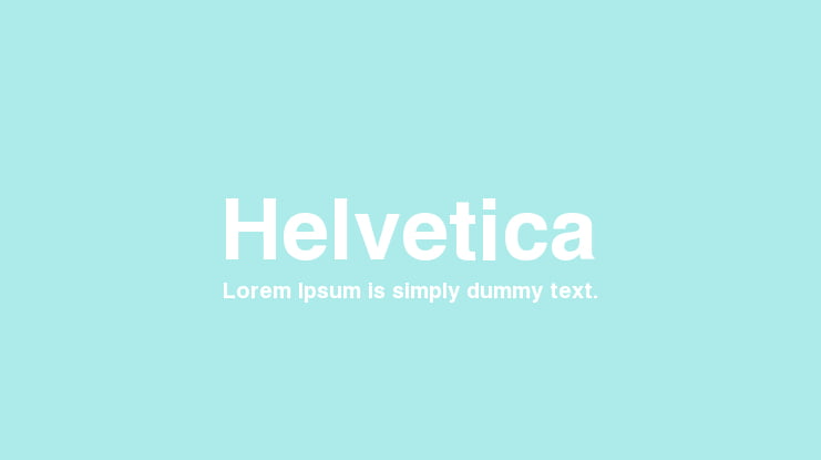 Helvetica Font Family
