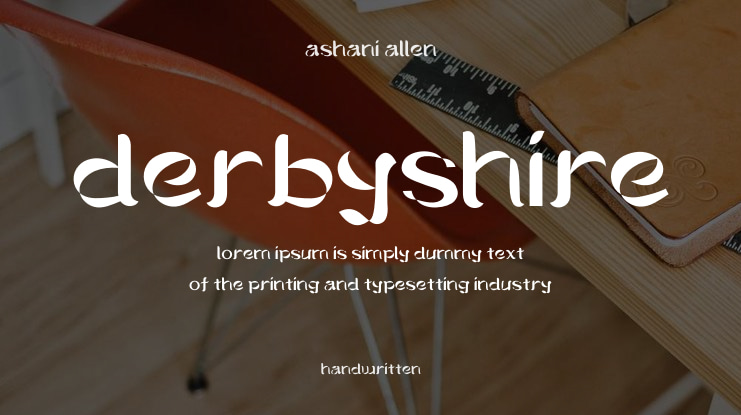 Derbyshire Font