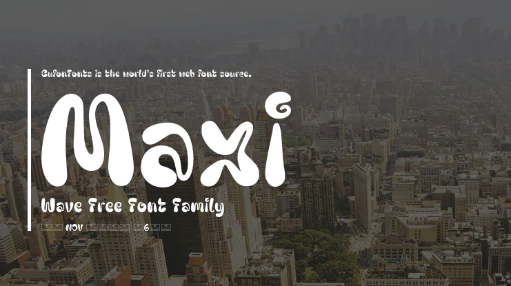 Maxi Wave Free Font