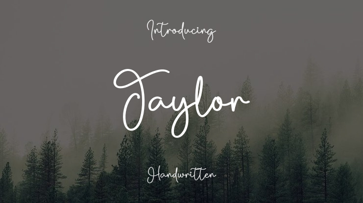 Taylor Font