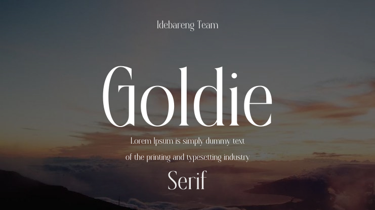 Goldie Font