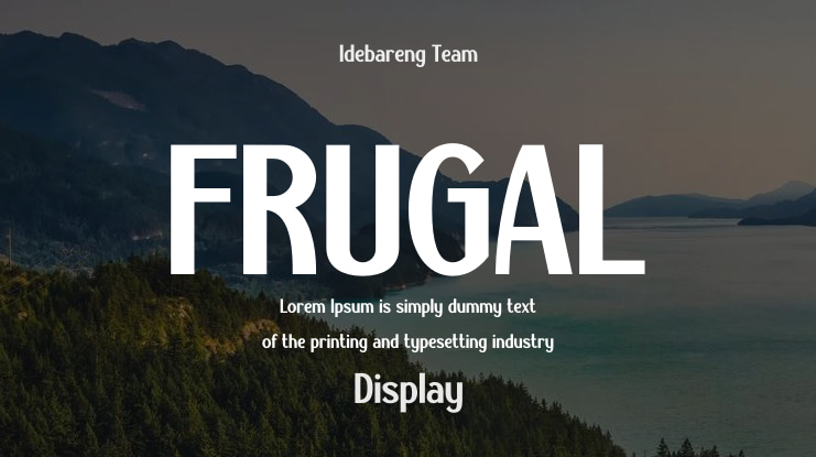 FRUGAL Font