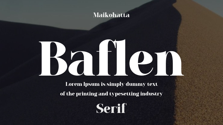 Baflen Font