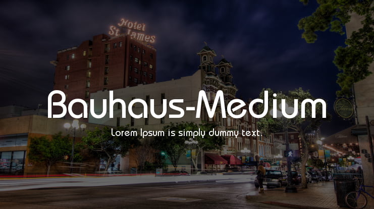 Bauhaus-Medium Font