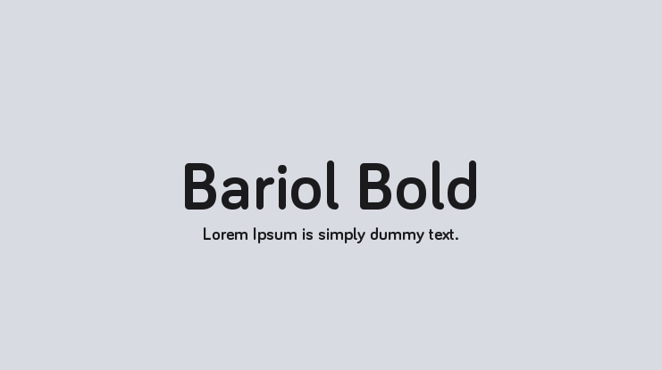 bariol webfont