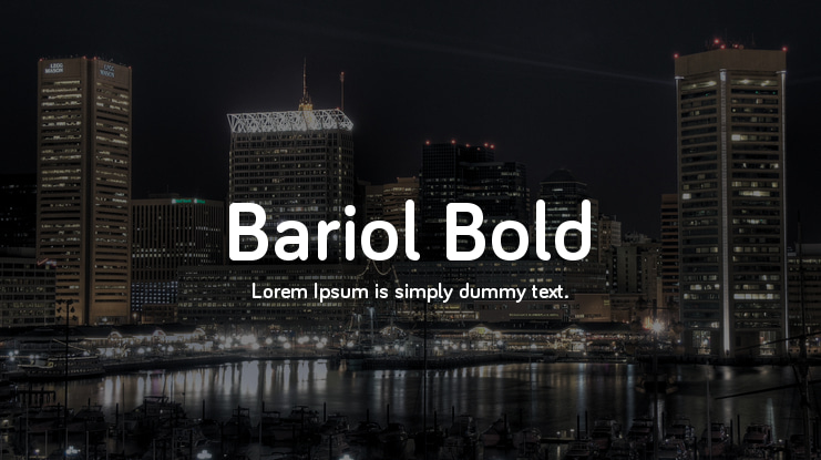 Bariol Bold Font