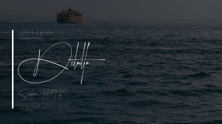 Delailta Signature Font